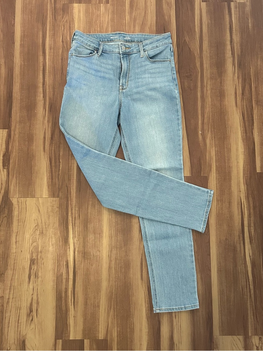 Old Navy Straight Leg Jeans - Light Blue Wash